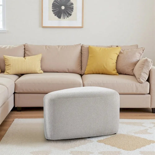 26 Footstools and Ottomans, Modern Fabric Pouf Ottoman