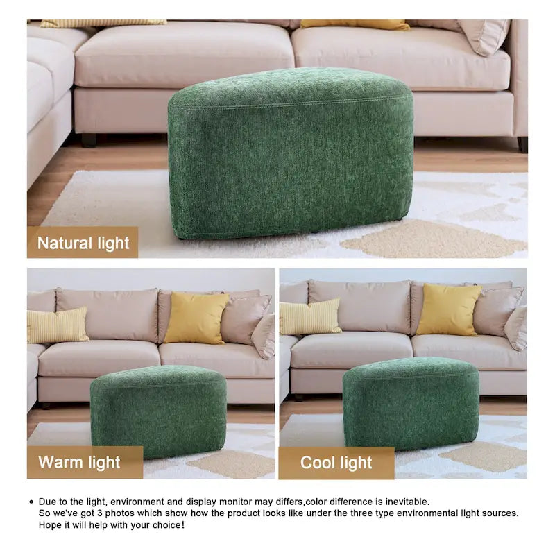 26 Footstools and Ottomans, Modern Fabric Pouf Ottoman