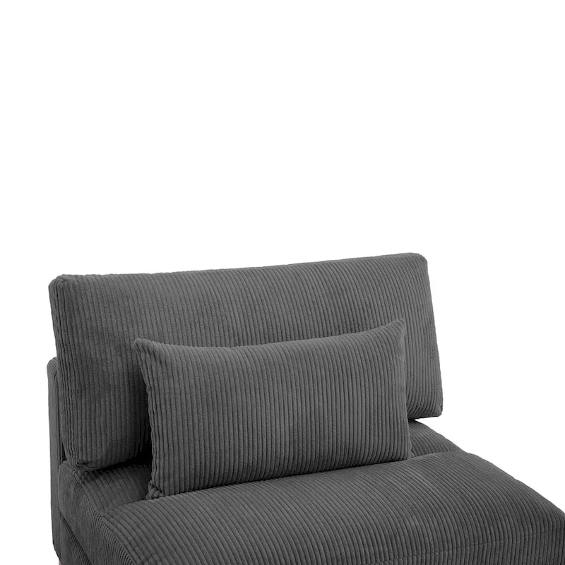 Modern Upholstered Armless Chair Accent Chair
