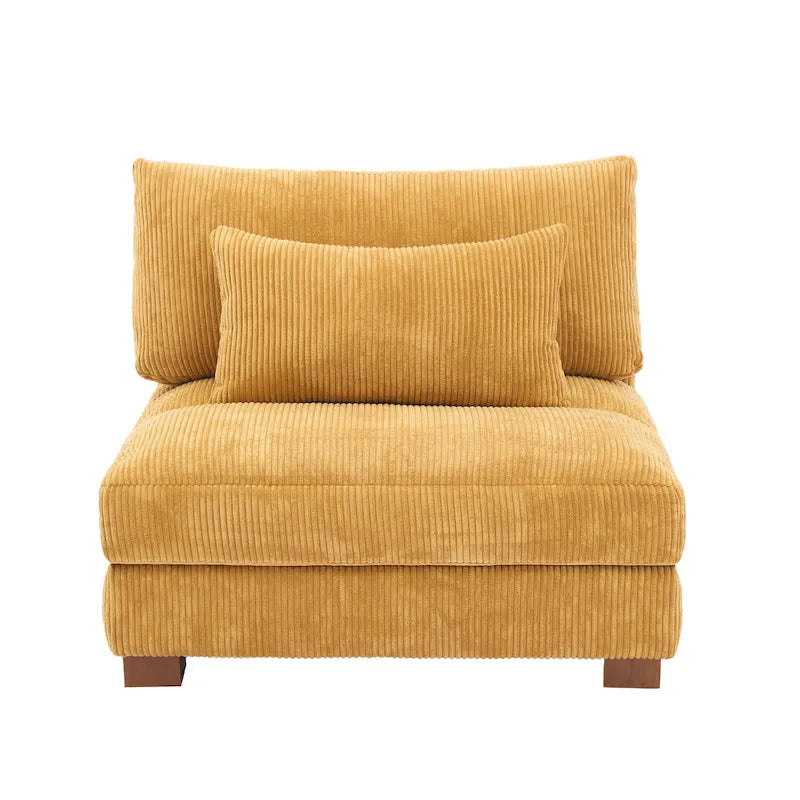 Modern Upholstered Armless Chair Accent Chair
