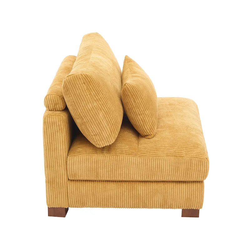 Modern Upholstered Armless Chair Accent Chair
