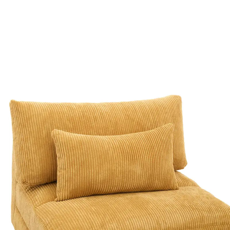 Modern Upholstered Armless Chair Accent Chair