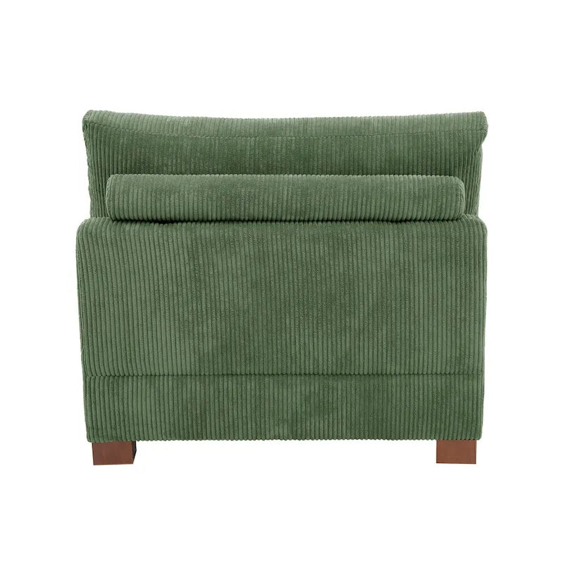 Modern Upholstered Armless Chair Accent Chair