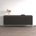 Modern 4-Door 72-Inch Wood Sideboard Buffet Cabinet