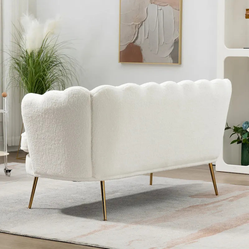 59W Mid-century Modern Tufted Loveseat Upholstered Sofa