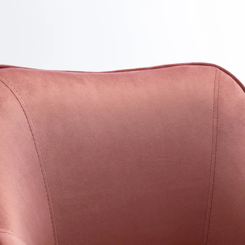 Velvet Upholstered Adjustable Ergonomic Office Chair