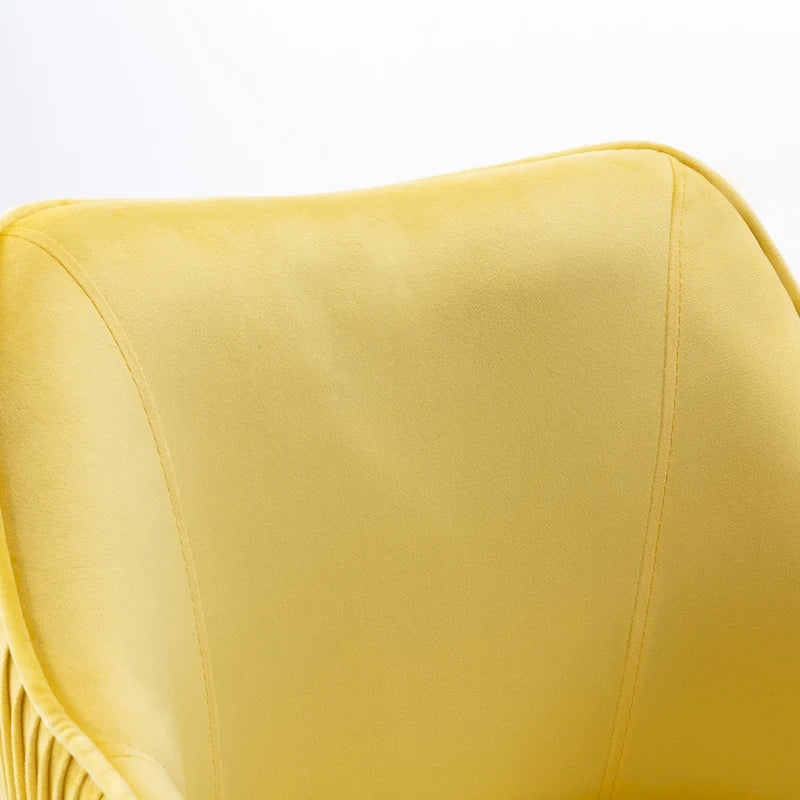 Velvet Upholstered Adjustable Ergonomic Office Chair