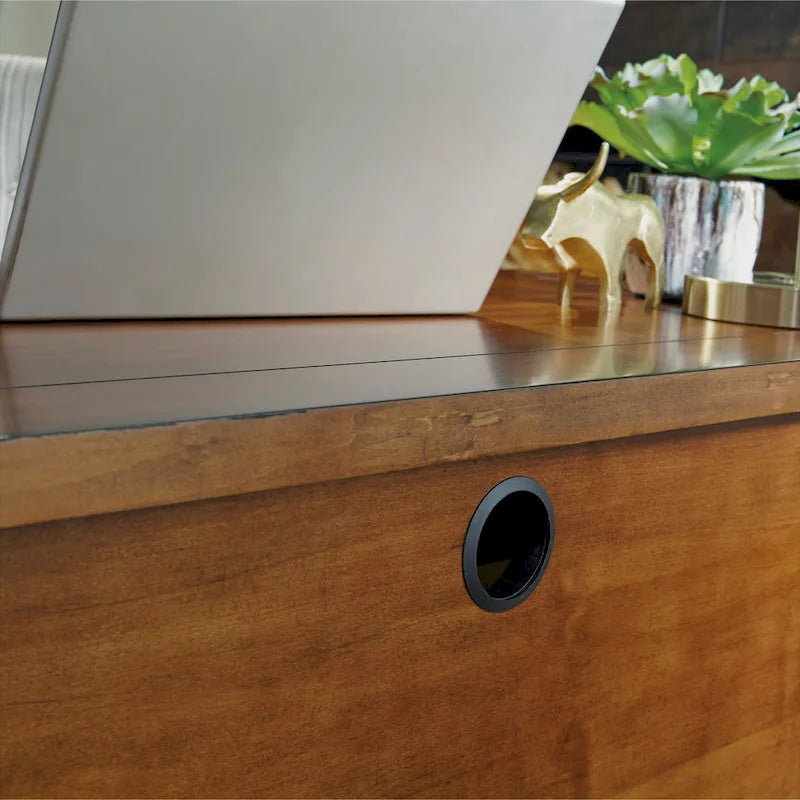 Aged Maple 54" Executive Pedestal Desk