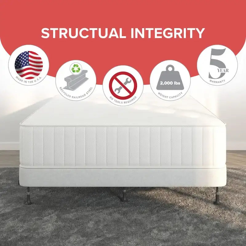 Premium Adjustable Bed Frame with Glides