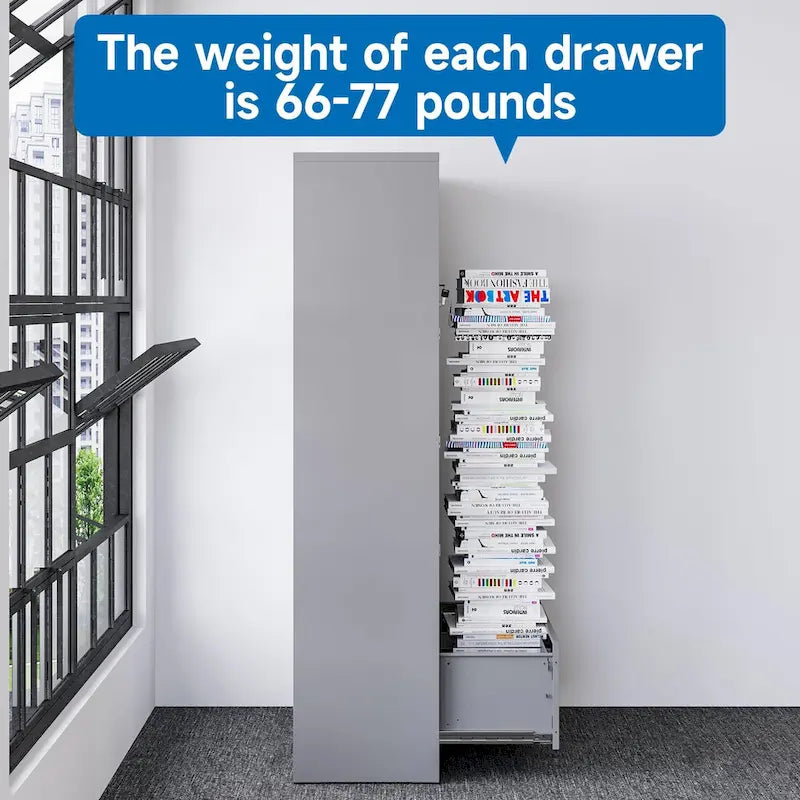 Steel Lateral File Cabinet with Lock
