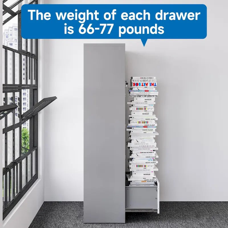 Steel Lateral File Cabinet with Lock