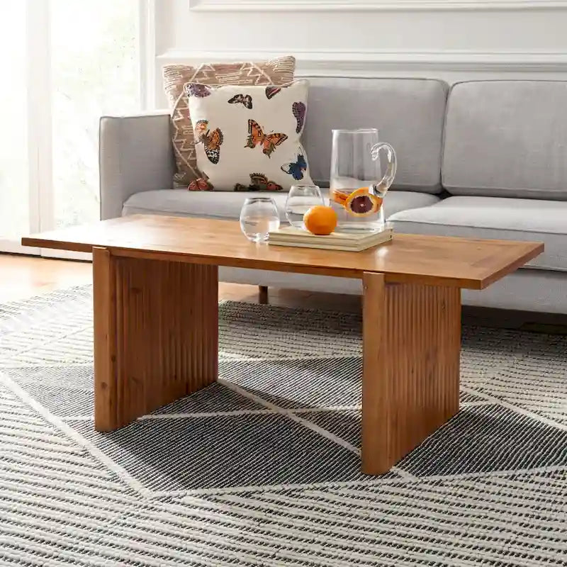 SAFAVIEH Assel Rectangle Coffee Table - 47 W x 23 D x 18 H - 47Wx23Dx18H