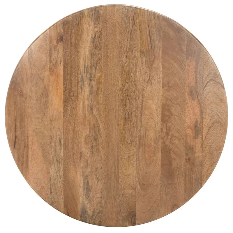 Round Coffee Table with Storage Shelf - 28 L x 28 D x 16 H