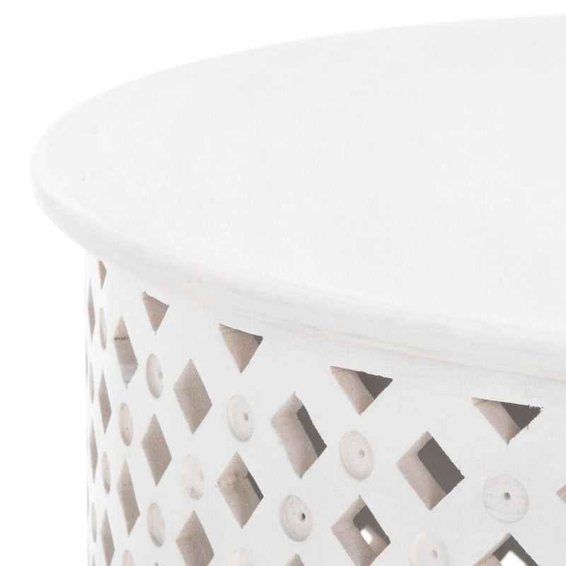 Round Coffee Table with Storage Shelf - 28 L x 28 D x 16 H