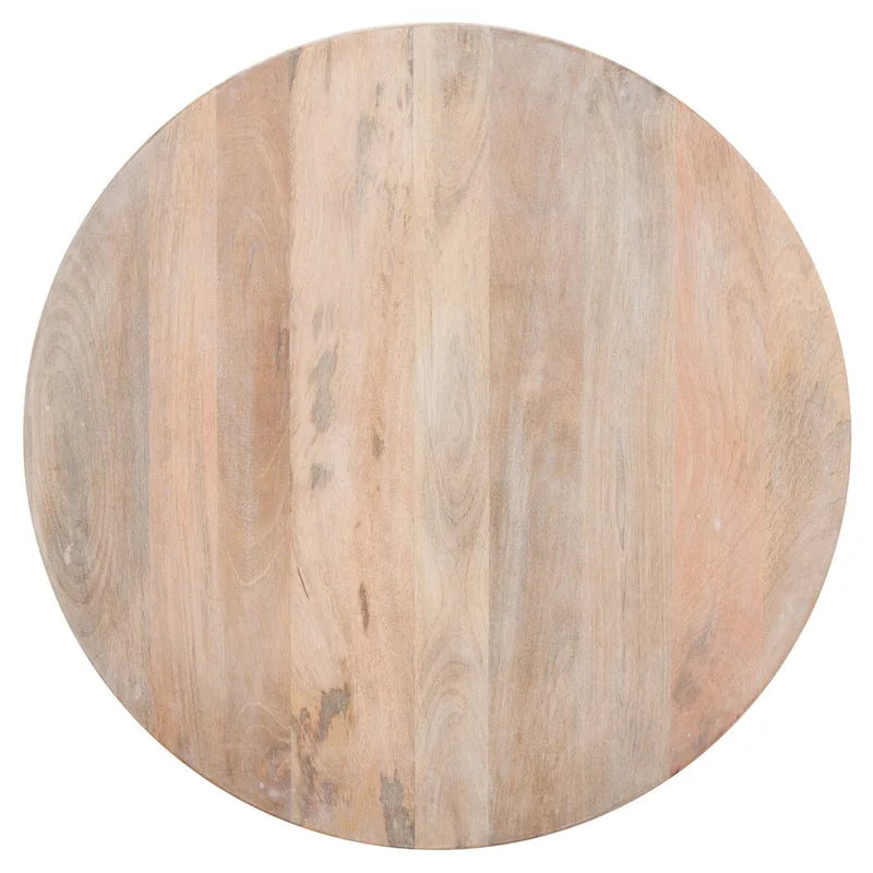 Round Coffee Table with Storage Shelf - 28 L x 28 D x 16 H
