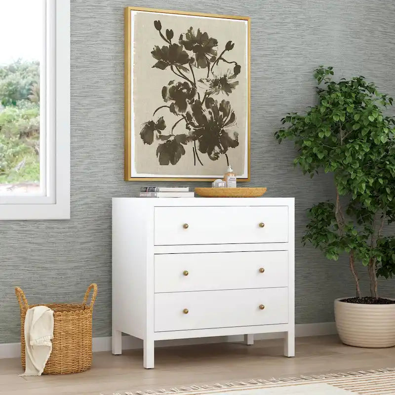 Nora 3-Drawer Wood Dresser