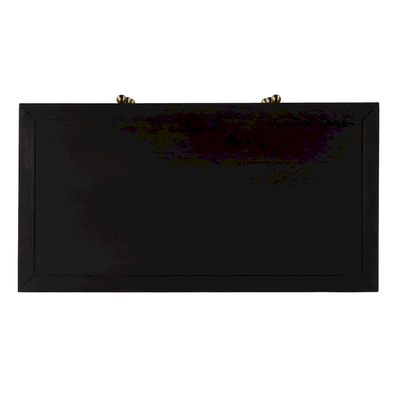 3-Drawer Wood Dresser with Metal Handles