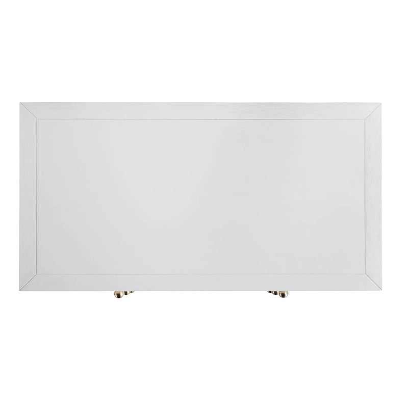 3-Drawer Wood Dresser with Metal Handles