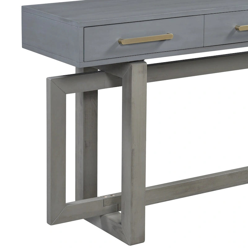 Elegante consoletafel met drie laden, extra lange haltafel voor entree, hal, woonkamer en foyer