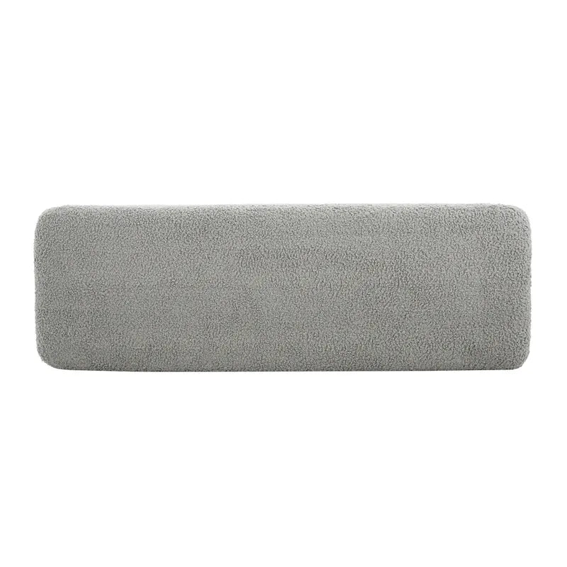 Modern Boucle Upholstered Ottoman Bench for Two