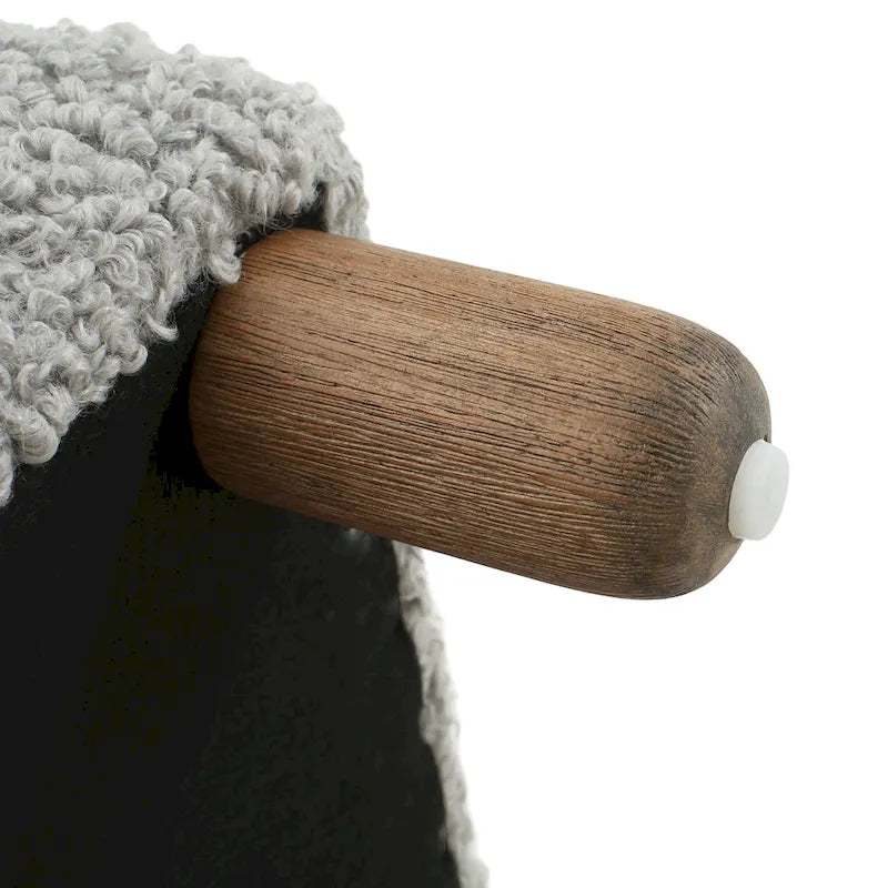 Modern Boucle Upholstered Ottoman Bench for Two