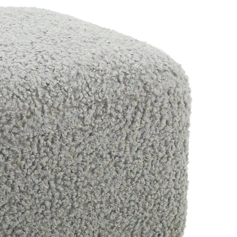 Modern Boucle Upholstered Ottoman Bench for Two