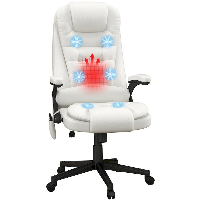 High Back Vibration Massage Office Chair with 6 Vibration Points