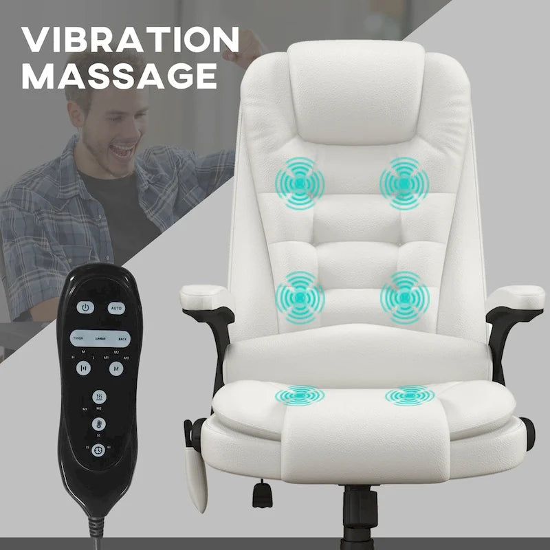 High Back Vibration Massage Office Chair with 6 Vibration Points