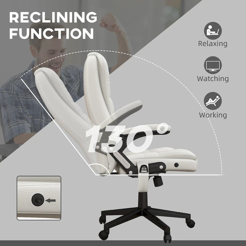 High Back Vibration Massage Office Chair with 6 Vibration Points