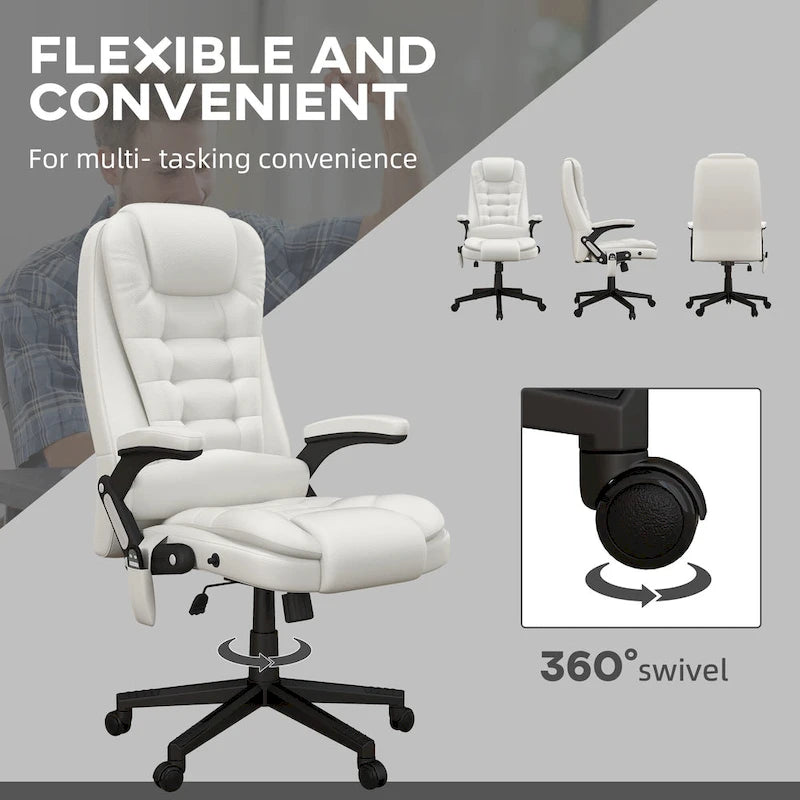 High Back Vibration Massage Office Chair with 6 Vibration Points